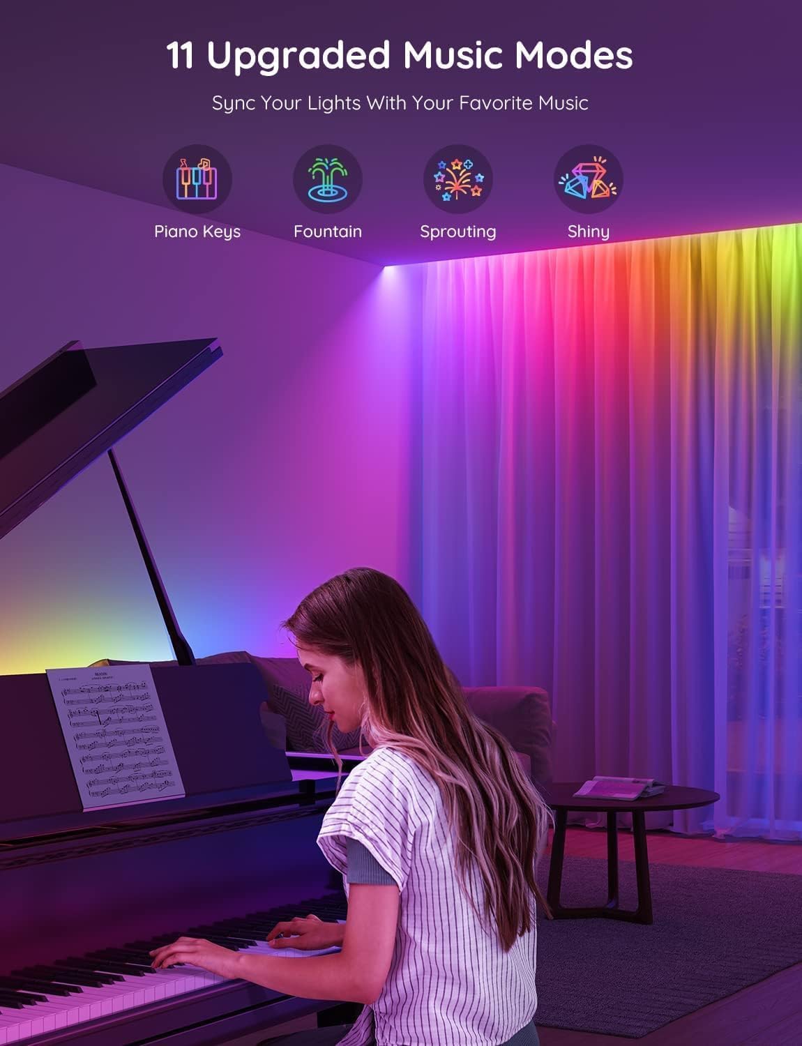 Vibrant Mood LED Strip Lights